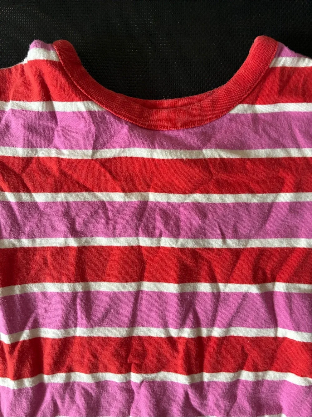 Hanna Andersson 3-6 m Striped One-Piece Romper in Red and Pink